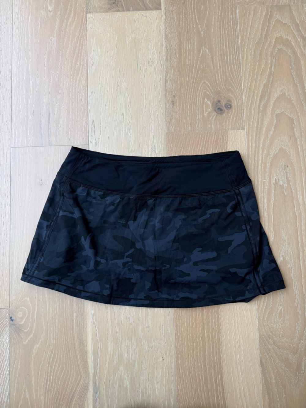 Lululemon Black Camo Athletic Skirt